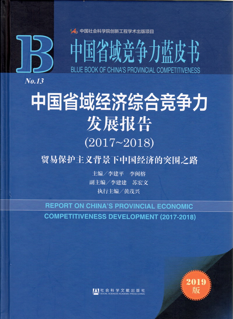 男人日女人三级黄片中国省域经济综合竞争力发展报告（2017-2018）